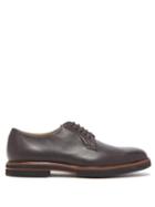 Matchesfashion.com Tod's - Leather Derby Shoes - Mens - Dark Brown