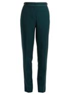 Matchesfashion.com Gabriela Hearst - Isabel Slim Leg Wool Trousers - Womens - Green