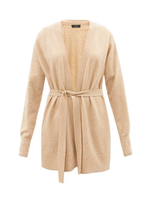 Joseph - Tie-waist Cardigan - Womens - Camel