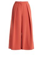 Roksanda Deven Wide-leg Cropped Cady Trousers