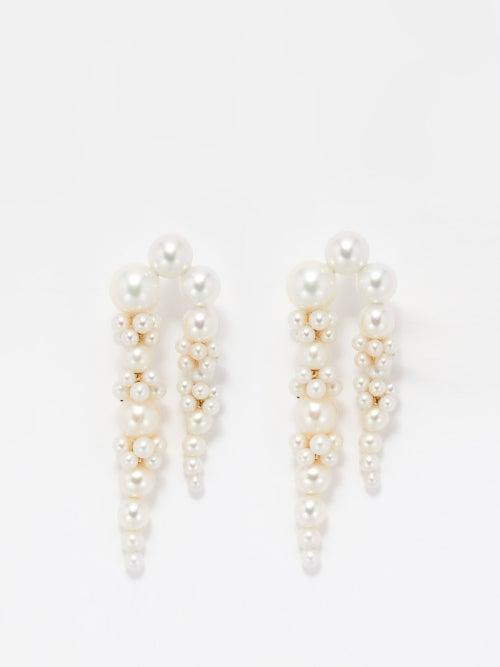 Sophie Bille Brahe - Palais De Nuit Pearl & 14kt Gold Single Earring - Womens - Pearl