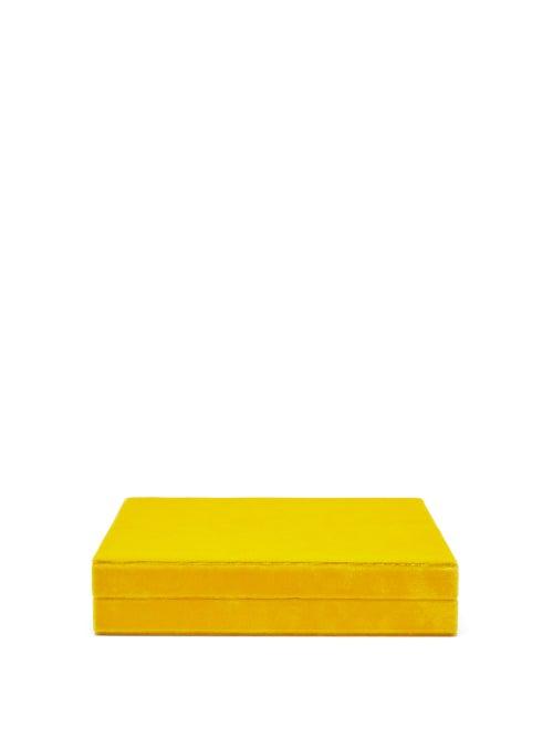 Matchesfashion.com Sophie Bille Brahe - Small Velvet Jewellery Box - Womens - Yellow