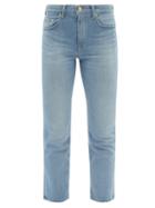 Ladies Rtw Tu Es Mon Tresor - Rose Quartz Cropped Slim-leg Jeans - Womens - Light Blue