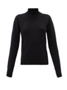Matchesfashion.com Rick Owens - High-neck Cashmere-blend Sweater - Womens - Black
