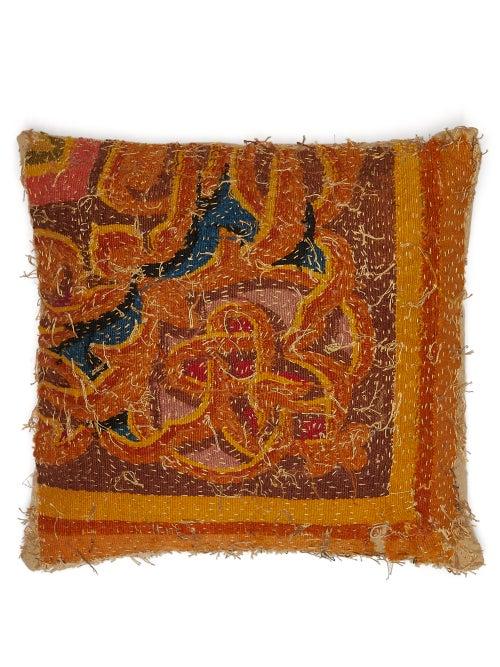 Matchesfashion.com By Walid - 18th Century French Aubusson Tapestry Cushion - Cream Multi