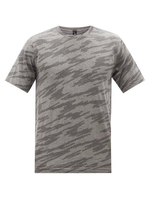 Lululemon - Metal Vent 2.0 Printed Silverescent-mesh T-shirt - Mens - Grey