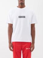 Palm Angels - Logo-print Cotton T-shirt - Mens - White