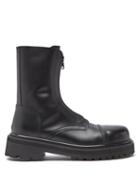 Matchesfashion.com Vetements - Leather Ankle Boots - Womens - Black