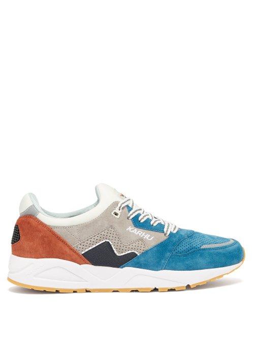 Matchesfashion.com Karhu - Aria Panelled Suede Trainers - Mens - Blue Multi
