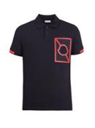 Moncler Craig Green Logo-embroidered Cotton-piqu Polo Shirt