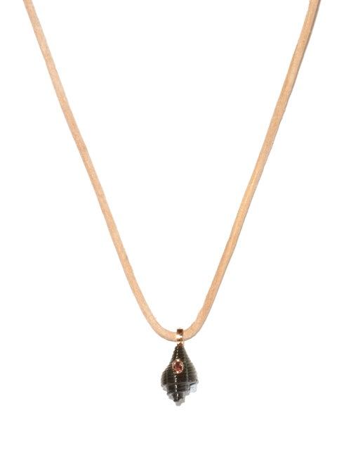 Dezso - Garnet, Tiger's Eye & 18kt Rose-gold Necklace - Womens - Blue Multi