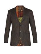 Matchesfashion.com Etro - Jacquard Wool Blazer - Mens - Brown