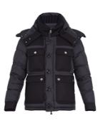 Moncler Rillieux Contrast-panel Down Coat