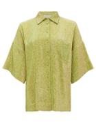 Matchesfashion.com Franoise - Hawaii Metallic Shirt - Womens - Green