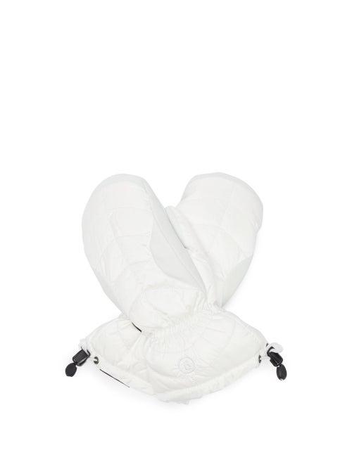 Matchesfashion.com Bogner - Selia Leather-panel Ski Mittens - Womens - Ivory