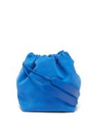 Ladies Bags Jil Sander - Mini Drawstring Suede Cross-body Bag - Womens - Blue
