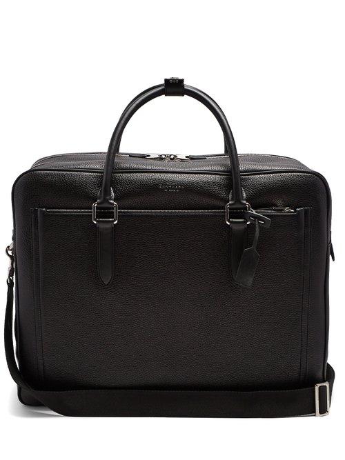 Matchesfashion.com Smythson - Burlington Leather Holdall - Mens - Black