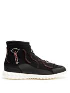 Valentino Lipstick-appliqu Body-tech High-top Trainers