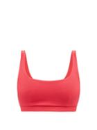 Cossie + Co - The Gemma Scoop-neck Bikini Top - Womens - Red