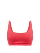 Cossie + Co - The Gemma Scoop-neck Bikini Top - Womens - Red