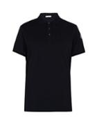 Matchesfashion.com Moncler - Cotton Piqu Polo Shirt - Mens - Navy