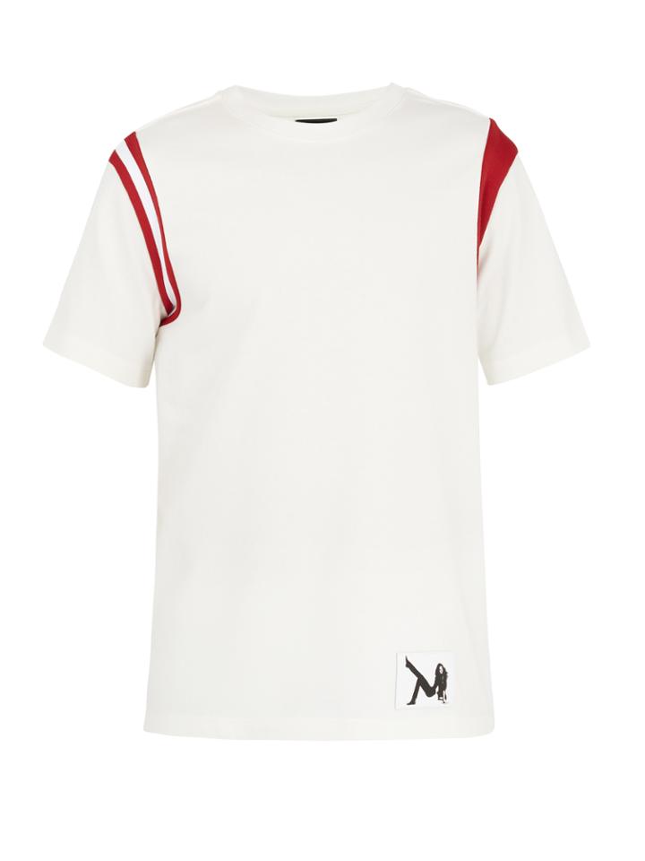 Calvin Klein 205w39nyc Contrast-insert Cotton T-shirt