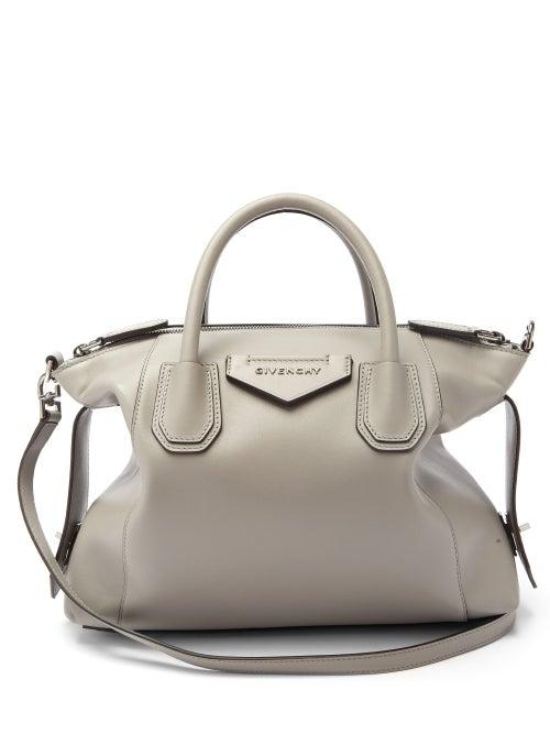 Matchesfashion.com Givenchy - Antigona Soft Small Leather Cross-body Bag - Womens - Grey