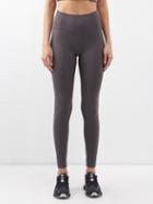 Girlfriend Collective - High-rise Recycled-fibre Leggings - Womens - Dark Grey