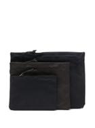 Maison Margiela Three Pack Of Four-stitch Pouches