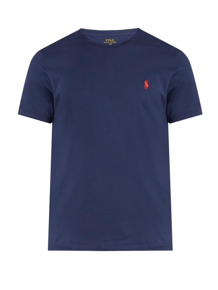 Polo Ralph Lauren Logo-embroidered Crew-neck Cotton T-shirt