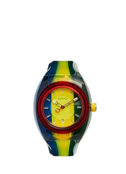 Matchesfashion.com Gucci - Sync Striped Watch - Mens - Multi