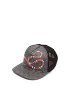 Matchesfashion.com Gucci - Kingsnake Gg Supreme Cap - Mens - Black