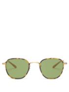 Garrett Leight - Grant Tortoiseshell-acetate Aviator Sunglasses - Mens - Brown Multi