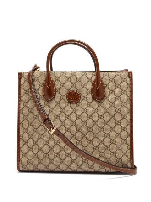Mens Bags Gucci - Gg-supreme Canvas Tote Bag - Mens - Beige Multi