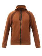Matchesfashion.com Stone Island - Mesh-panel Hooded Zip Jersey Jacket - Mens - Brown