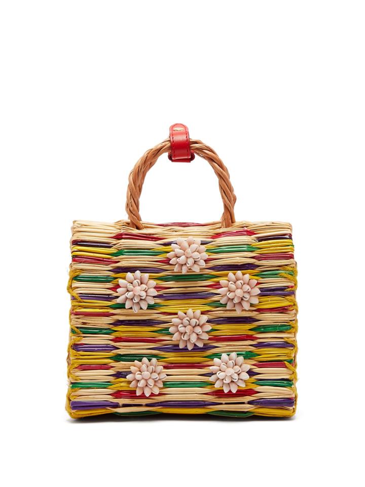Heimat Atlantica Chito Seashell-embellished Basket Bag