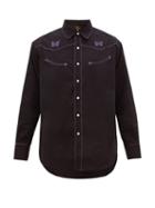 Matchesfashion.com Needles - Embroidered Western Shirt - Mens - Black