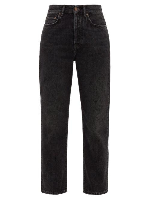 Matchesfashion.com Acne Studios - Mece Straight-leg Cotton Jeans - Womens - Dark Grey