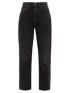 Matchesfashion.com Acne Studios - Mece Straight-leg Cotton Jeans - Womens - Dark Grey