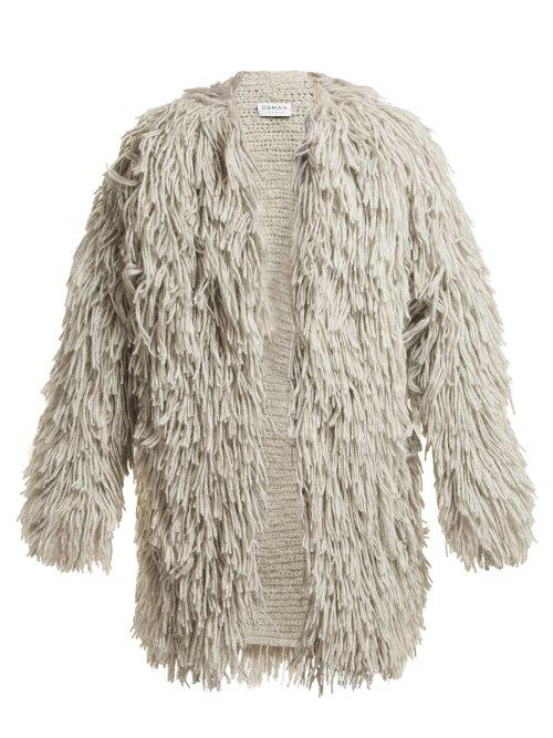 Matchesfashion.com Osman - Chennai Wool Blend Coat - Womens - Grey