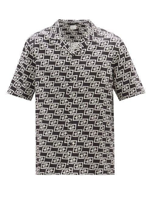 Ksubi - Hi Fi Angle Short-sleeved Printed Twill Shirt - Mens - Black