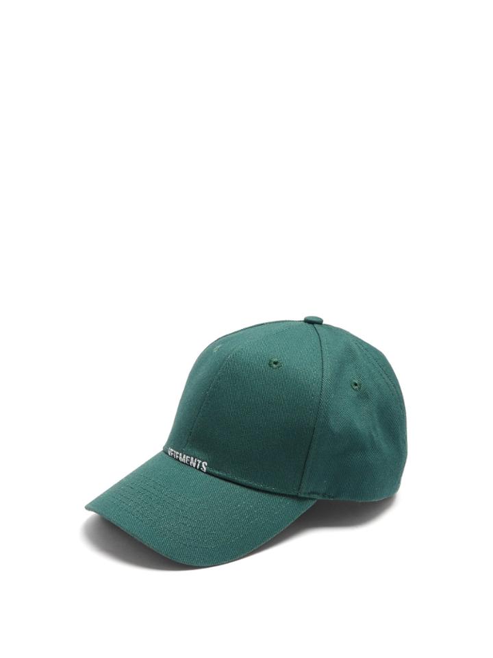 Vetements Logo-embroidered Cotton Cap