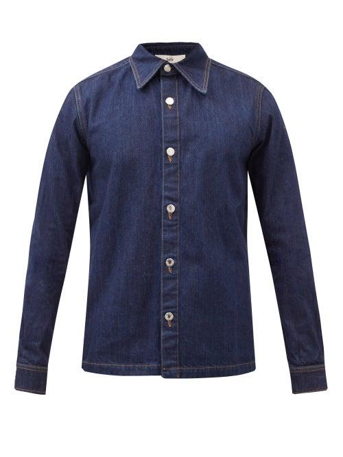 Sfr - Palak Denim Shirt - Mens - Indigo