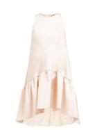 Matchesfashion.com No. 21 - Dropped Hem Satin Mini Dress - Womens - Light Pink