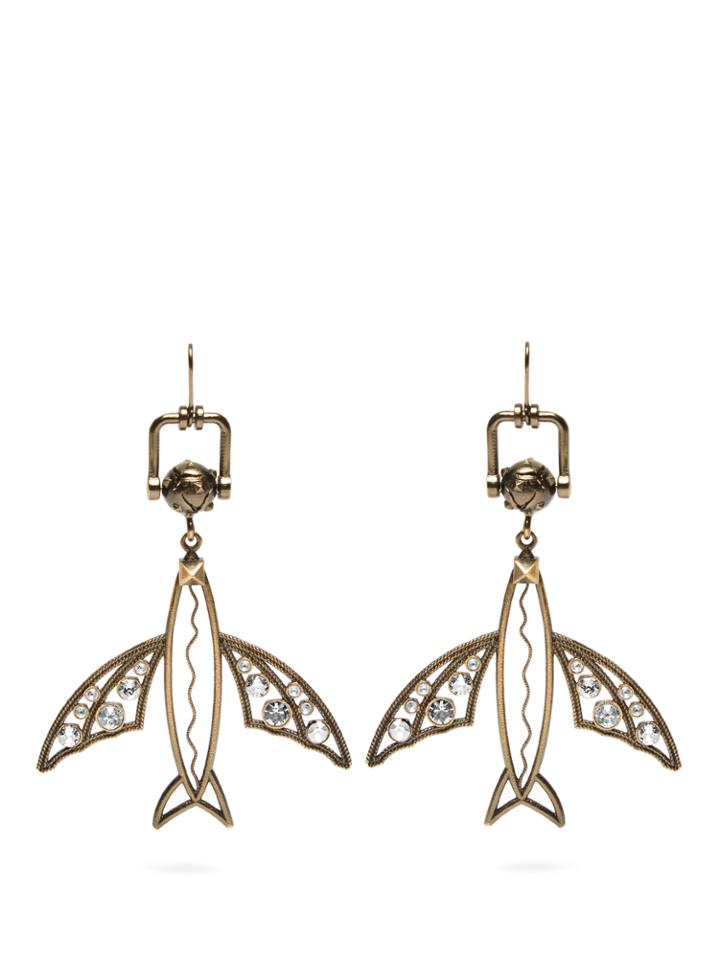 Valentino Flying-fish Drop Earrings