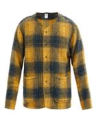 Matchesfashion.com South2 West8 - Bao Check-fleece Jacket - Mens - Yellow