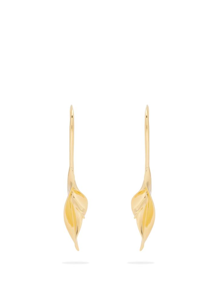 Ryan Storer Sansevieria Gold-plated Drop Earrings