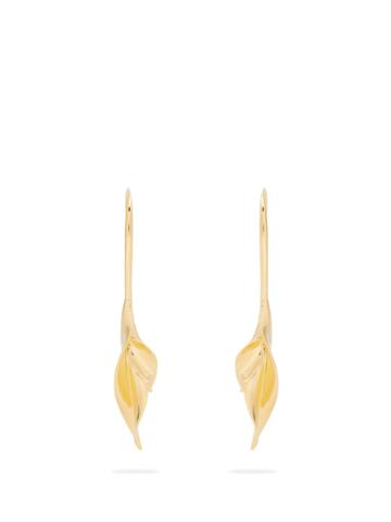Ryan Storer Sansevieria Gold-plated Drop Earrings