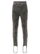 Matchesfashion.com Isabel Marant - Nanouli Acid-washed Denim Stirrup Leggings - Womens - Black
