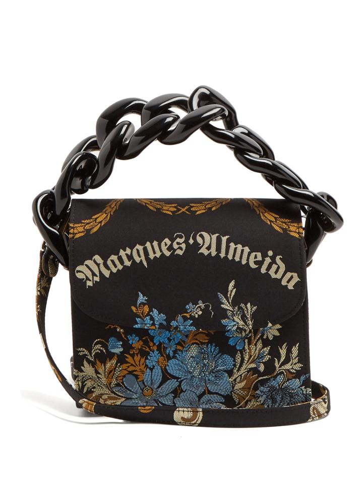 Marques'almeida Oversized Curb-chain Embroidered Shoulder Bag
